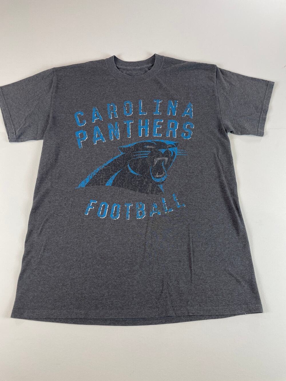 Fanatics Mens Dark Gray Carolina Panthers Short Sleeve Tee M